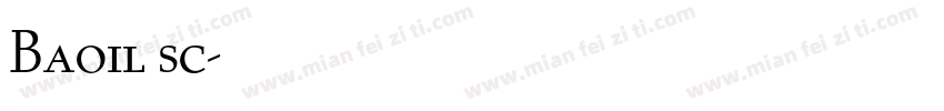 Baoil sc字体转换